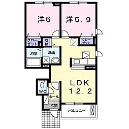 間取図画像 2LDK