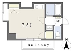 スターズ内山 1Kの間取図画像