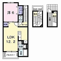 ポルタコスタA 1LDKの間取図画像