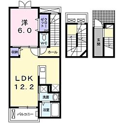 エクスクルーシブ3 1LDKの間取図画像