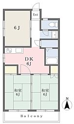 苅田グリーンマンション 3DKの間取図画像