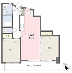 フェルト716 2LDKの間取図画像