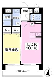 Ｃｏｒａｌ御幸 2階1LDKの間取り
