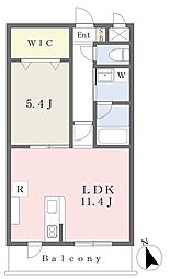 ＫＡＮＯＮ12 3階1LDKの間取り
