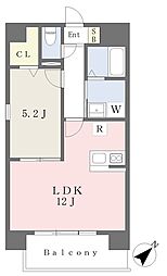 JR豊肥本線 肥後大津駅 5.6kmの賃貸マンション 8階1LDKの間取り