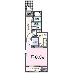 エステートT・D 1Kの間取図画像