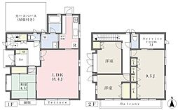 中村南1丁目戸建て 1階4SLDKの間取り