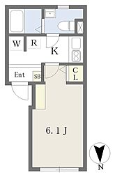 ラトーレ光が丘 402 4階1Kの間取り