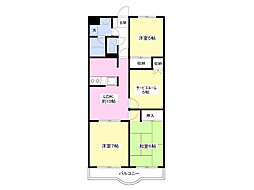 キャピタルハイツもと 3SLDKの間取図画像