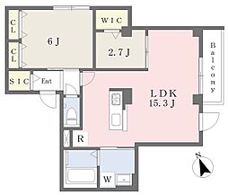 シャルール 2LDKの間取図画像