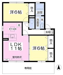 間取図画像 2LDK