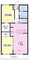 ネクストステージ 2LDKの間取図画像