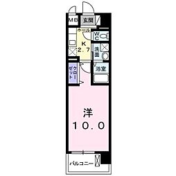 ブローテ湘南 1Kの間取図画像
