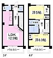 エスポワールキャッスル3階12.7万円