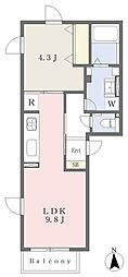 アクシア曳舟 1LDKの間取図画像