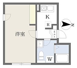 La Boon Kinshich o 1Kの間取図画像