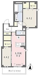 (仮)墨田区石原4丁目計画 2LDKの間取図画像