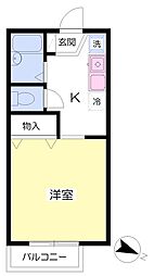セジュール今寺 1Kの間取図画像