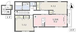 ヴィラージュ下井草II 2LDKの間取図画像