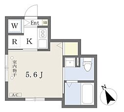 サルース高円寺 1Kの間取図画像