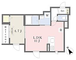 (仮)天沼3丁目計画 1LDKの間取図画像