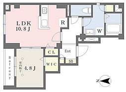 中野区弥生町2丁目マンション 1LDKの間取図画像