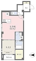 中野区弥生町2丁目マンション 1LDKの間取図画像