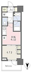 パークシティ中野ザタワーエアーズ 1DKの間取図画像