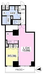クラヴィーア江坂広芝町 1LDKの間取図画像
