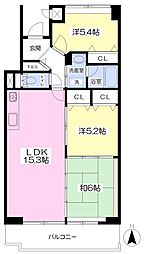 ルイ・シャンス1 3LDKの間取図画像