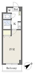 ＡＰＥＸ　ＦＬＡＴ　Ｒ 2階1Kの間取り