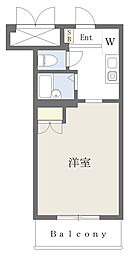 Ｊ＆Ｋ’Ｓ　ＦＡＶＯＲＩＴＥ 4階ワンルームの間取り