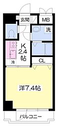 エル・セレーノ西京極 1Kの間取図画像