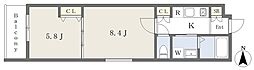 ART COURT 2Kの間取図画像