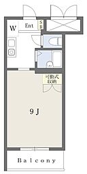 J&K'SFAVORITE ワンルームの間取図画像