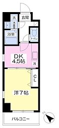 エンゼルプラザ南草津 1Kの間取図画像