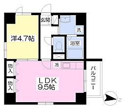 ファミールyou 1LDKの間取図画像