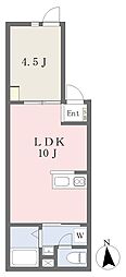 仮)足立区西新井本町5丁目 新築計画 1LDKの間取図画像