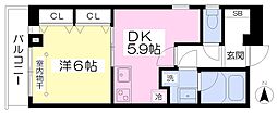 Cielo 1DKの間取図画像