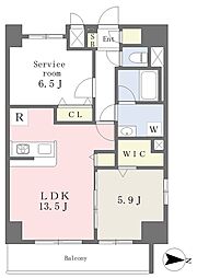 セブンフラワー 1SLDKの間取図画像