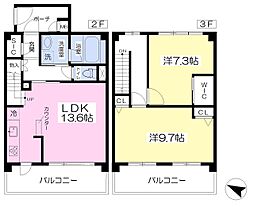 間取図画像 2LDK
