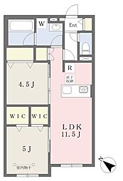 ベントルナータ泉 2LDKの間取図画像