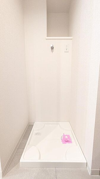 防水パン付き洗濯機置き場