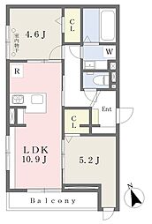 プラモ大森 2LDKの間取図画像