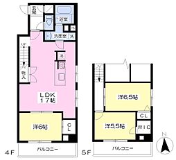 ラポルテ511 4階3LDKの間取り