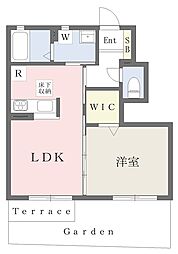 神鉄粟生線 鈴蘭台西口駅 徒歩6分の賃貸アパート 1階1LDKの間取り