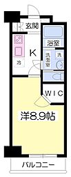 エヌ・キューブ 1Kの間取図画像