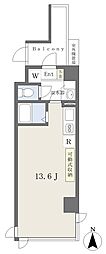 GLASSES ワンルームの間取図画像