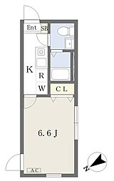 ｃｏｔｅａｕ台町 1階1Kの間取り