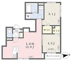 東京メトロ副都心線 雑司が谷駅 徒歩2分の賃貸マンション 3階2LDKの間取り